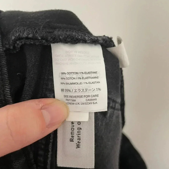 Madewell High Rise Denim Boyshorts in Faded Black Button Through Size 29 - Picture 4 of 5